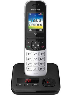 Panasonic KX-TGH720 Ασύρματο Τηλέφωνο με Ανοιχτή Ακρόαση Μαύρο Ασημί