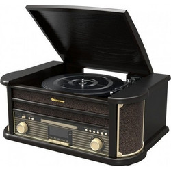 Roadstar Vintage HIF-1898D Πικάπ με Ηχεία Bluetooth Black