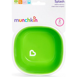Munchkin Splash Toddler Bowl 12446 Blue/Green 2 Pack