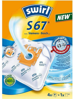 Swirl R39 Σακούλες Σκούπας 4τμχ Συμβατές με Σκούπα Rowenta