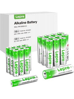 Alkaline battery LEPRO 130003-24 AA/AAA 24pcs