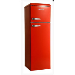 Snaige FR27SM-PRR50F3 Retro Δίπορτο Ψυγείο 252lt Υ172.5xΠ56xΒ63cm Κόκκινο