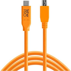 Tether Tools TetherPro USB 2.0 Cable USB-C male - micro USB-B Πορτοκαλί 4.60m CUC2515-ORG