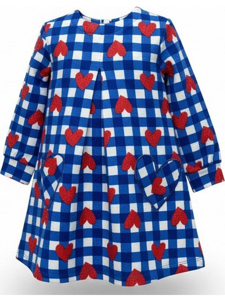 Agatha Ruiz De La Prada Corazones Παιδικό Φόρεμα Μπλε FW26-27 8248W26 AZUL