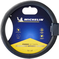 Michelin Κάλυμμα Τιμονιού Μαύρο με Μαύρη Ραφή 36,8 - 39,4cm - WML-1001-N