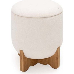 ows-0940011 Σκαμπό Verda (40x40x47) teak wood Soulworks