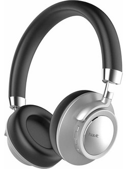 Havit F9 Ενσύρματα & Ασύρματα Bluetooth Ακουστικά On Ear Μαύρα Ασημί
