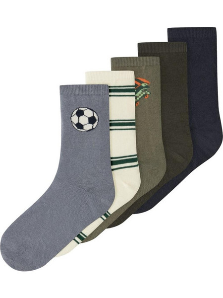 Σετ 5 ζευγάρια κάλτσες αγόρι name it 13225030 Sports γκρι Mermaid