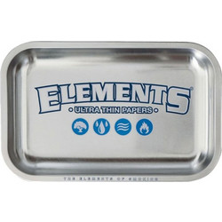 Elements Rolling Tray Δίσκος Silver Small (17x27cm)