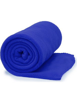 Κουβέρτα fleece LAMBERT από πολυεστέρα ROYAL BLUE