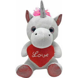 ToyMarkt Λούτρινος Μονόκερος Μονόκερος με Καρδιά Love Αγίου Βαλεντίνου 20 εκ 79-452