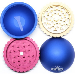 Τρίφτης καπνού GRACE BALL JK4207 ALUMINUM 4 parts 50mm Άσπρο