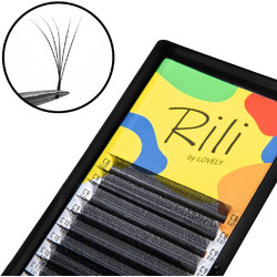 Lovely Lash Rili 5D Βλεφαρίδες Τουφάκια Μαύρες 0.07mm D 8-14mm