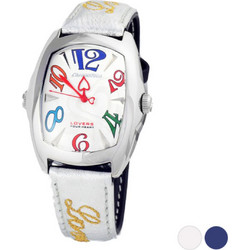 Chronotech Ανδρικό Ρολόι με Λευκό Δερμάτινο Λουράκι CT7696M-12