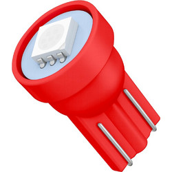 VenCore 3216-10015 - T10 W5W - Λάμπα LED για Βάση T10 W5W 1 SMD 5050 0.30W 16 Lumen 12 Volt Κόκκινο