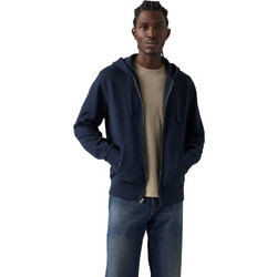 Levi's Original Zip-Up Ανδρική Ζακέτα Φούτερ με Κουκούλα και Φερμουάρ Navy Μπλε