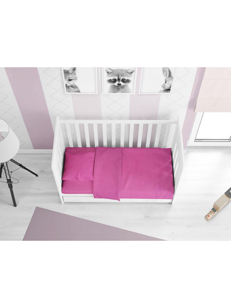 ΠΑΠΛΩΜΑ bebe Solid 499 120X160 Fuchsia Cotton 100% Dimcol