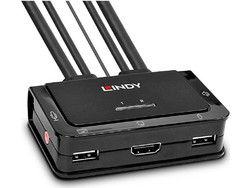 Lindy KVM Switch 42340 2 x HDMI / USB 2.0 Audio