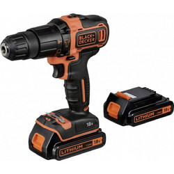 Black & Decker BDCHD18KB Κρουστικό Δραπανοκατσάβιδο Μπαταρίας 18V 2x1.5Ah