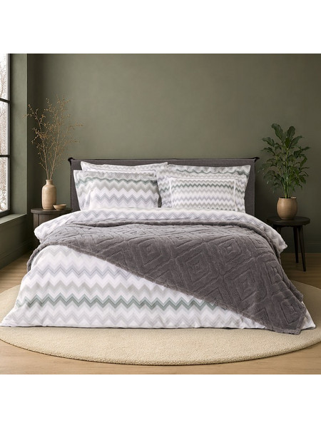 Κουβέρτα Fleece Υπέρδιπλη 220X240 Nima Oryn Gray (220x240)