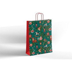 Next χάρτινη τσάντα Xmas Journey Υ41x32x12εκ