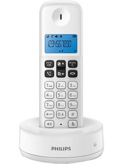 Philips D1611W Ασύρματο Τηλέφωνο με Ανοιχτή Ακρόαση Λευκό