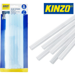 Σετ 6 ράβδοι θερμοκόλλας 11x200mm για πιστόλι θερμοκόλλησης Kinzo-79751 - 22.03.0121