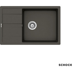 Schock Cristalite Manhattan Ένθετος Νεροχύτης Γρανίτη Αντιστρεφόμενος Ματ Asphalt 78x50cm 30180-1421