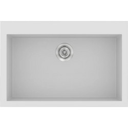 Sanitec Classic 338 Υποκαθήμενος Νεροχύτης Γρανίτη Ματ White 70x50cm