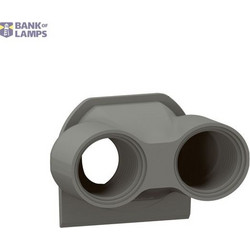 Cable gland Plexo 2-entries ISO20 anthracite