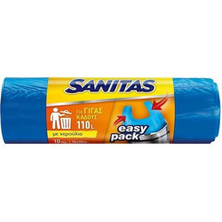 ΣΑΚΟΥΛΕΣ ΑΠΟΡΡΙΜΑΤΩΝ ΜΕ ΛΑΒΕΣ SANITAS EASYPACK 110L ΓΙΓΑΣ 10Τ
