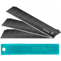 TOTAL THTCB181 Λάμα Ανταλλακτική Για Μαχαίρι/Κόφτη 18mm Μαύρη SK4 Σετ 10τμχ