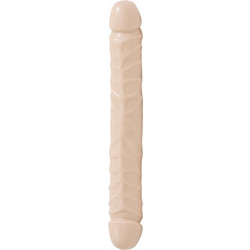 Doc Johnson Jr. Veined Header Διπλό Dildo 30cm Flesh