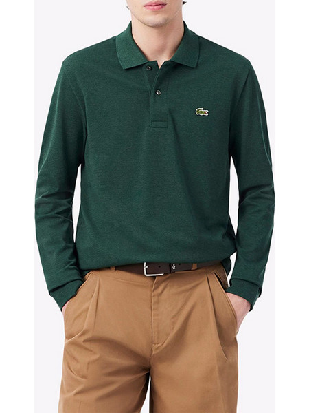 Lacoste Ανδρική Μπλούζα Polo Μακρυμάνικη Πράσινη 3L1313-RV4