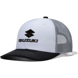 Takeposition Ανδρικό Καπέλο Jockey με Δίχτυ Snapback Υφασμάτινο Λευκό Γκρι 911-0026-9013
