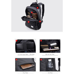 Arctic Hunter 20005 Αδιάβροχο Backpack Laptop 15.6" Black