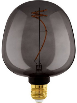 Λάμπα LED E27 G125 dimmable 2000K 4W 40lm φιμέ 110268 Eglo 110268