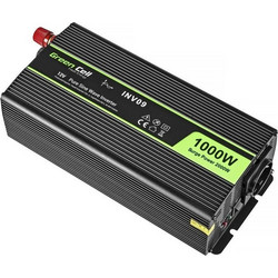 Green Cell Inverter Αυτοκινήτου Καθαρού Ημιτόνου 2000W για Μετατροπή 12V DC σε 230V AC με 1xUSB INV09