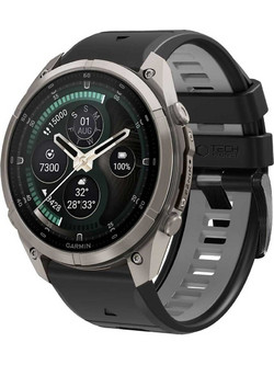 Tech-Protect Iconband Pro Λουράκι Σιλικόνης Black / Grey (Garmin Fenix 3HR / 5X / 5X Plus / 6X / 6X Pro)