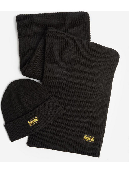 BARBOUR INTERNATIONAL Σετ δώρου Sweeper Legacy Beanie & κασκόλ