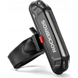 Πίσω φανάρι ποδηλάτου Rockbros A54BK + καλώδιο Micro USB - USB-A - Μαύρο Μαύρο