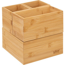 Σετ κουτί οργάνωσης 4τμχ 5five bamboo