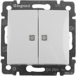 Legrand Valena Διακόπτης Κομμυτατέρ Λευκό Φωτεινός (774428)