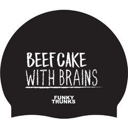 Funky Silicone Swimming Cap - Σκουφάκι Κολύμβησης Σιλικόνης |Beef Cake FUNKY TRUNKS black