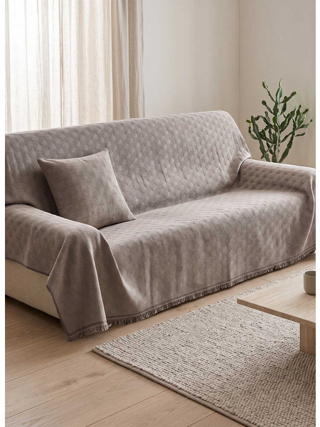 Ριχτάρι FACET BEIGE Μπεζ Ριχτάρι πολύθρονας: 170 x 180 εκ. MADI