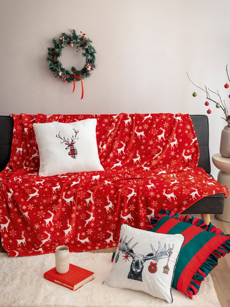 Κουβέρτα Καναπέ 160x220 Christmas Collection RUDOLPH