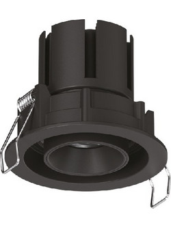 Inlight Downlight σποτ 7W 3CCT σε μαύρη απόχρωση (X00230B)