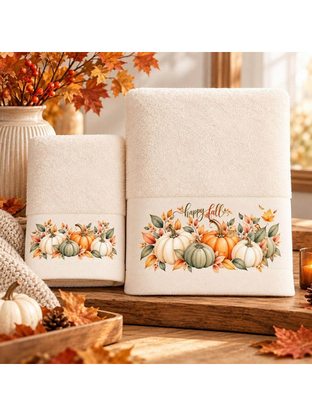 Πετσέτες (Σετ 2 τεμ.) Happy Fall