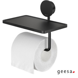 Χαρτοθήκη με εταζέρα 18.5x12.9εκ Opal Geesa Black Matt 7224-400