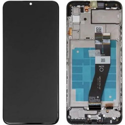 Αυθεντική Οθόνη Samsung A03S A037G Black (Samsung Service Pack GH81-21233A)